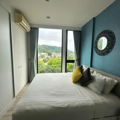 Уютная 1-комнатная квартира с видом на горы в The Base Uptown Phuket