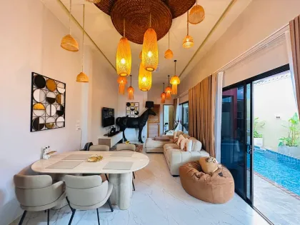 Villa élégante 2 chambres avec piscine à Rawai, Phuket