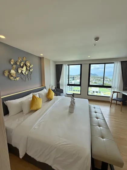 Роскошные 1-спальные двухуровневые апартаменты в Wyndham Rawai