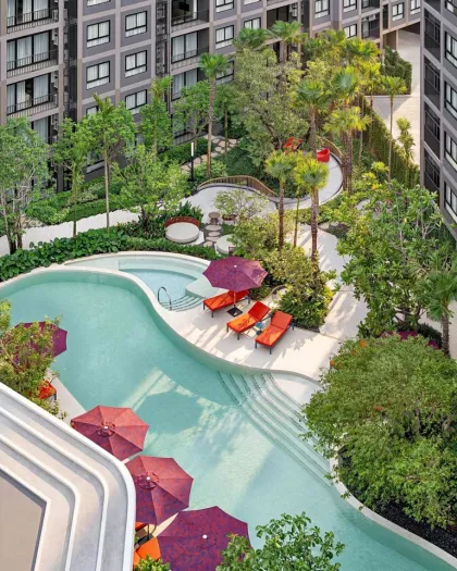 1-Bedroom Corner Apartment with Pool View at The Base Cherngtalay