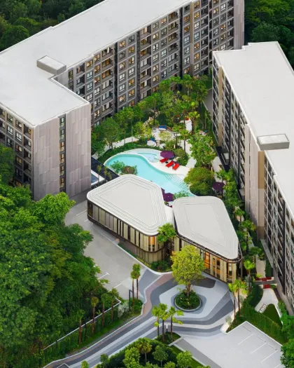 1-Bedroom Corner Apartment with Pool View at The Base Cherngtalay