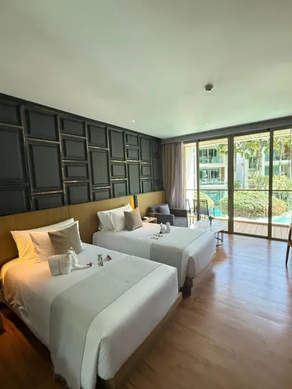 Luxuriöse 1-Zimmer-Wohnung mit Poolzugang im Wyndham Grand Nai Harn