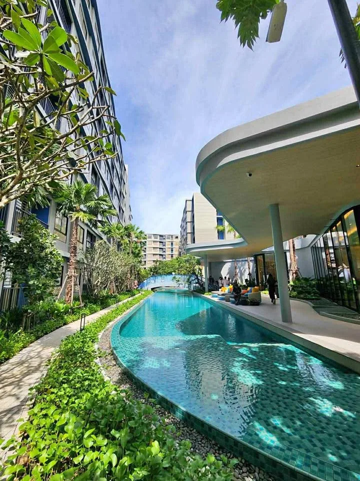 Продается D Condo Reef Kathu 1 спальня с видом на бассейн, 8 этаж