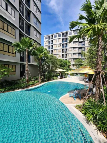 Продается апартаменты 1 спальня с видом на бассейн в D Condo Reef Kathu