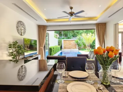 Luxury 2-Bedroom Modern Tropical Pool Villa at The Harmony Villa