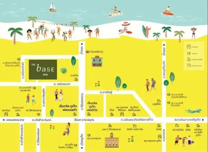 คอนโด 1 ห้องนอนใหม่พร้อมวิวสระว่ายน้ำที่ The Base Rise ภูเก็ต