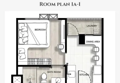 Nouveau condo 1 chambre proche mer à Kamala, Phuket