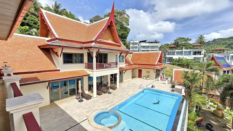Charming Thai-style Villa with 7 Beds and 7 Baths in Kata Hillside