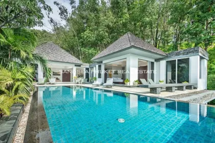 Refined 4-Bedroom Seaview Pool Villa in Layan, Phuket