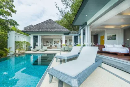 Refined 4-Bedroom Seaview Pool Villa in Layan, Phuket