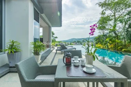 Refined 4-Bedroom Seaview Pool Villa in Layan, Phuket
