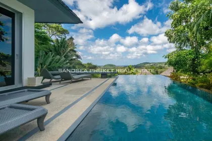 Refined 4-Bedroom Seaview Pool Villa in Layan, Phuket