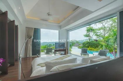 Refined 4-Bedroom Seaview Pool Villa in Layan, Phuket