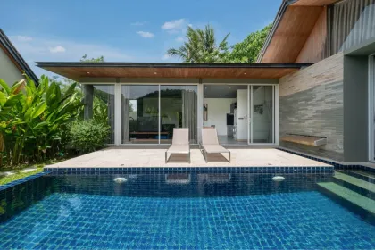 Zweizimmer-Poolvilla in der Nähe des Layan-Strandes
