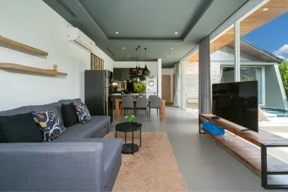 Zweizimmer-Poolvilla in der Nähe des Layan-Strandes