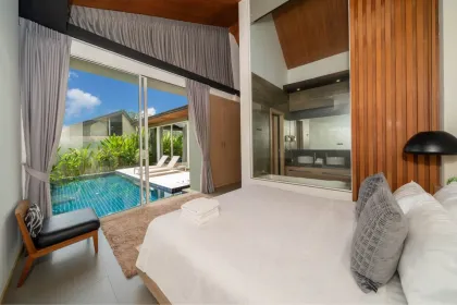 Zweizimmer-Poolvilla in der Nähe des Layan-Strandes