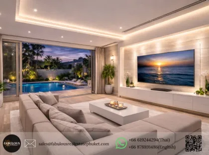 Villa de lujo con piscina de 3 habitaciones en comunidad boutique cerca de la Playa Mai Khao