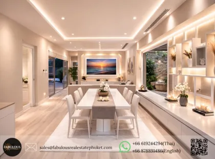 Villa de lujo con piscina de 3 habitaciones en comunidad boutique cerca de la Playa Mai Khao