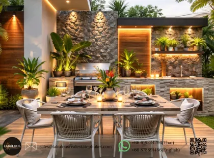 Villa de lujo con piscina de 3 habitaciones en comunidad boutique cerca de la Playa Mai Khao