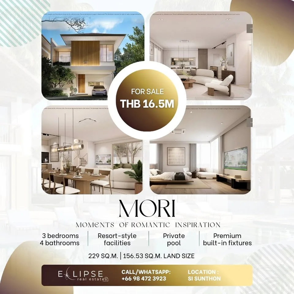 Modern 3-Bedroom Luxury Pool Villa in Mori Phuket