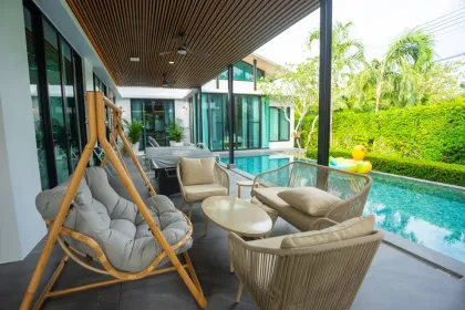 วิลล่าทรอปิคอลหรูในในหาน บ้านบัว