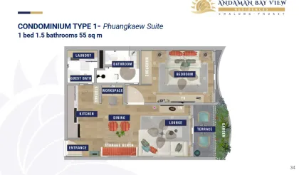 คอนโด 8 ชั้นที่ฉลอง พร้อมห้อง 1-4 ห้องนอน สระว่ายน้ำบนดาดฟ้า ส่งมอบ Q4/2027
