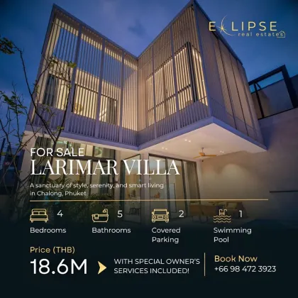 Elegant 4-Bedroom Larimar Villa with Private Pool in Chalong