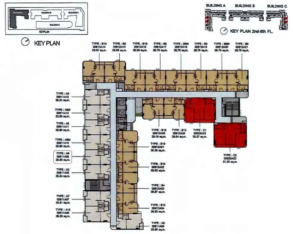 Condominio de 1 dormitorio en Escent Phuket cerca de Central Floresta