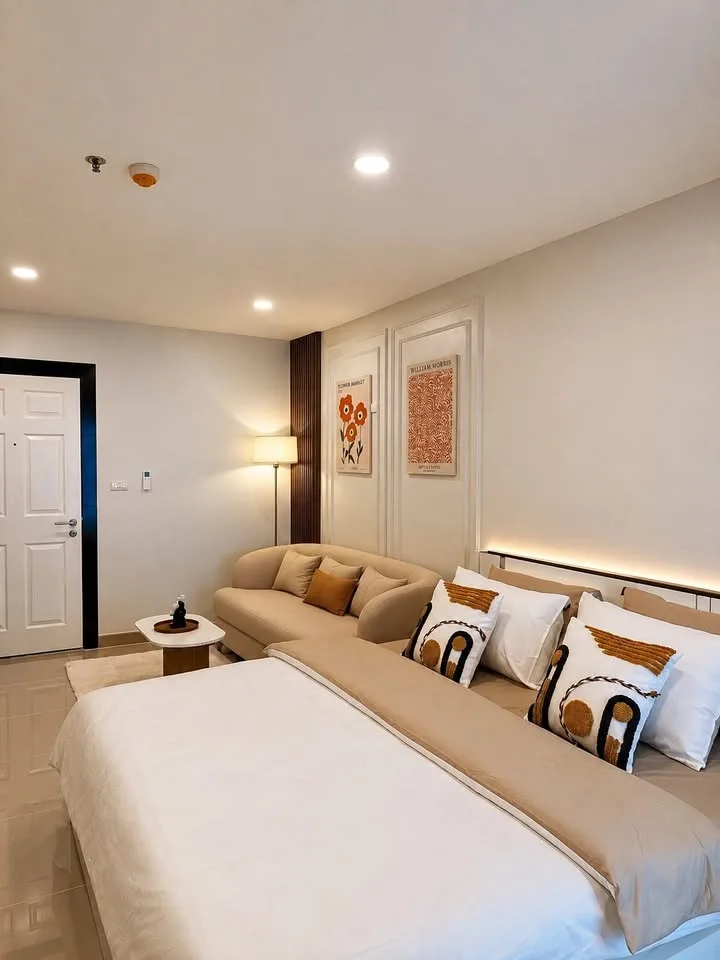 Красивые отремонтированные апартаменты с 1 спальней в The View Condo Suan Luang
