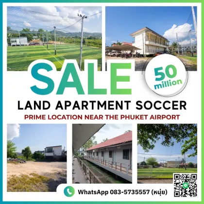 Inversión en terreno con apartamento de 24 habitaciones cerca del aeropuerto de Phuket
