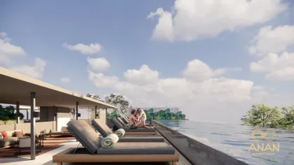 Seltene Penthouse mit Dachpool in Layan Bay