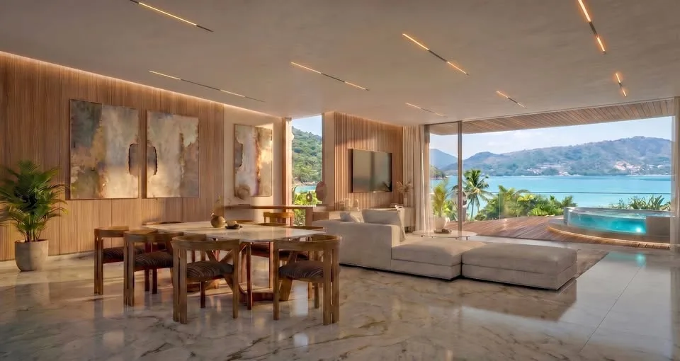 Appartement 1 chambre 1 salle de bain avec vue mer directe à Patong