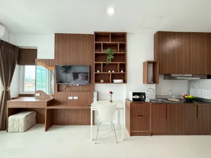 Appartement d'angle 1 chambre avec vue montagne au The Bell Condo, Chalong