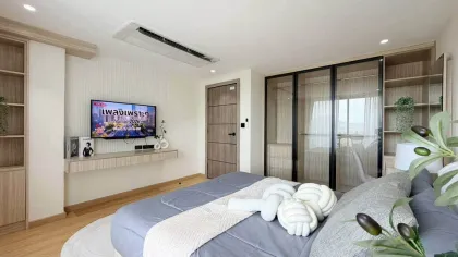 2 Schlafzimmer, 1 Bad - Wohnung mit Blick auf den Golfplatz