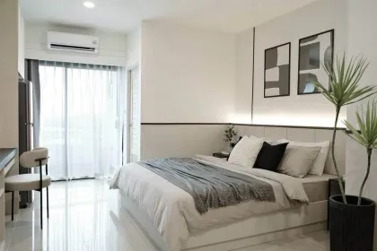 Appartement 1 chambre 1 salle de bain à Phanason City avec vue sur la montagne
