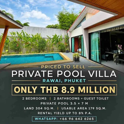 Villa avec piscine privée à Rawai, Phuket - 2 chambres, 3 salles de bain