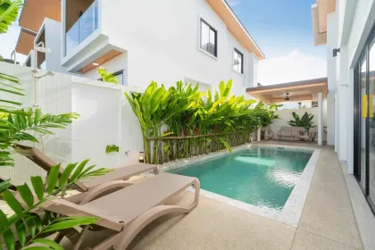 Modern Duplex Pool Villas 3 Beds 4 Baths in Kamala, Phuket