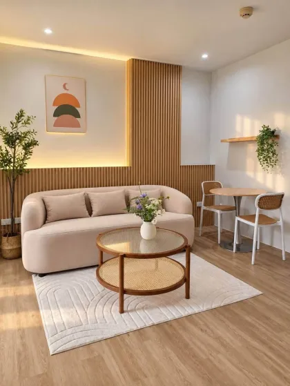 1-Zimmer-Wohnung in D Condo Kathu, renoviert mit Poolblick