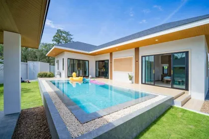Villa privada de lujo con piscina de 2 dormitorios en venta cerca de Ao Nam Mao