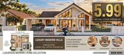 New Private Homes with Modern Villas in Thalang, Phuket