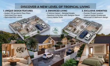 New Private Homes with Modern Villas in Thalang, Phuket