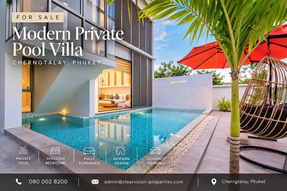 Moderne Private Pool Villa in Cherng Talay, Phuket