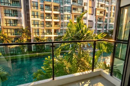 1 Schlafzimmer, 1 Bad Wohnung mit Poolblick nahe dem Strand