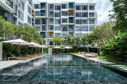 Квартира с 2 спальнями и 2 ванными с видом на лагуну в Laguna Lakeside, Банг Тао