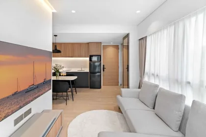 Квартира с 2 спальнями и 2 ванными с видом на лагуну в Laguna Lakeside, Банг Тао