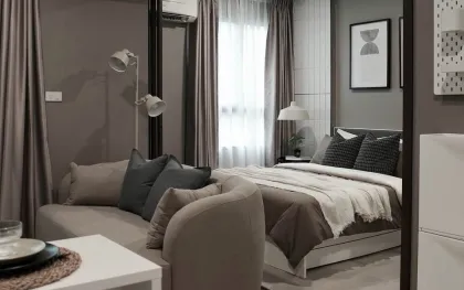 1-Zimmer-Wohnung in ZCAPE III mit Gartenblick in Phuket Stadt