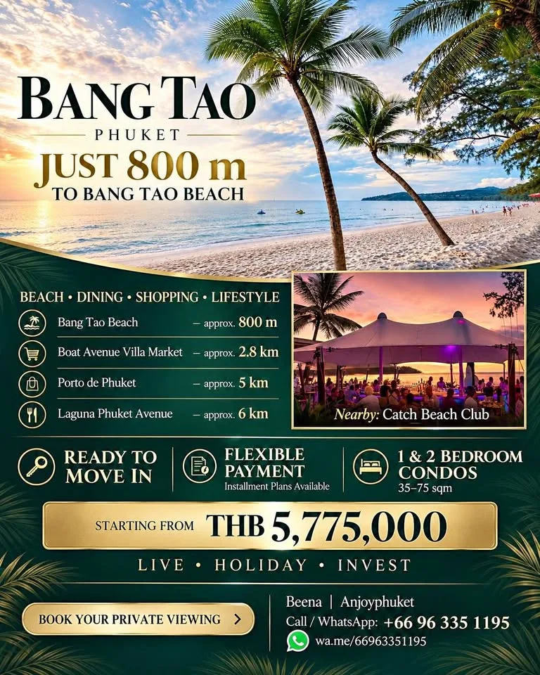 Apartamento de 1 Habitación y 1 Baño en Venta en Bang Tao, Phuket