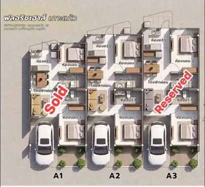 Neue 2-Zimmer-Villa zum Verkauf in Koh Kaew – Chao Fa Garden Home