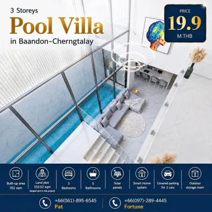 3-stöckige Poolvilla in Cherng Talay, Bang Tao, Phuket