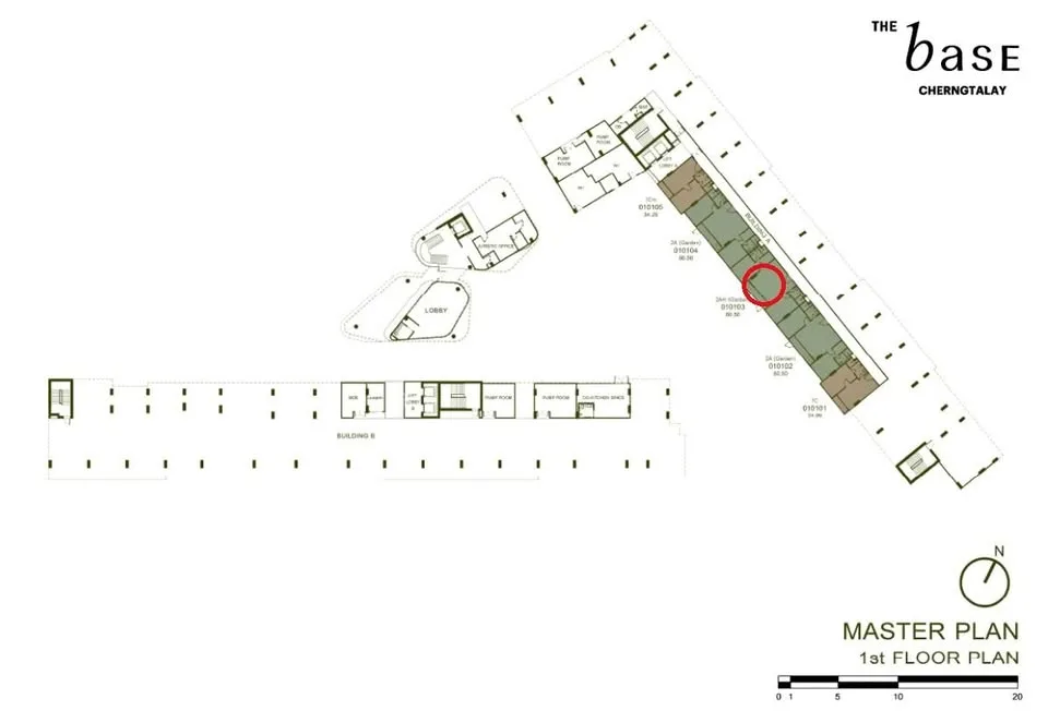 Квартира с 2 спальнями и выходом в сад в THE BASE Cherngtalay